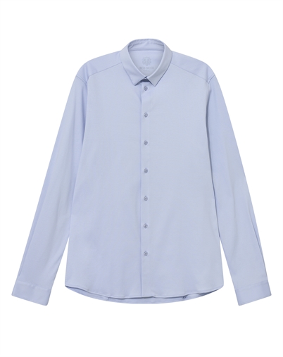 Mos Mosh Gallery - MMGMarco Jersey Skjorte - Light Blue